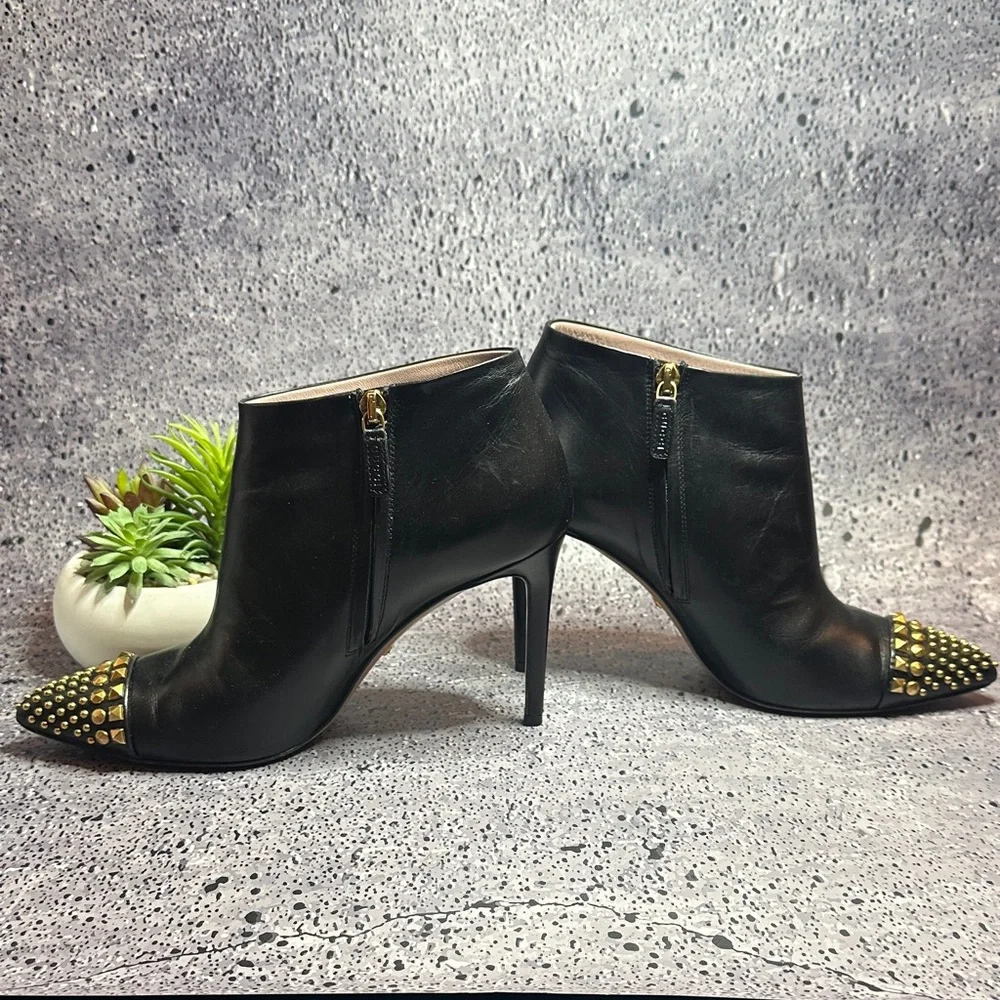 Gucci Ankle Boots w/ Gold Studs Size 38 - Picture 4 of 11